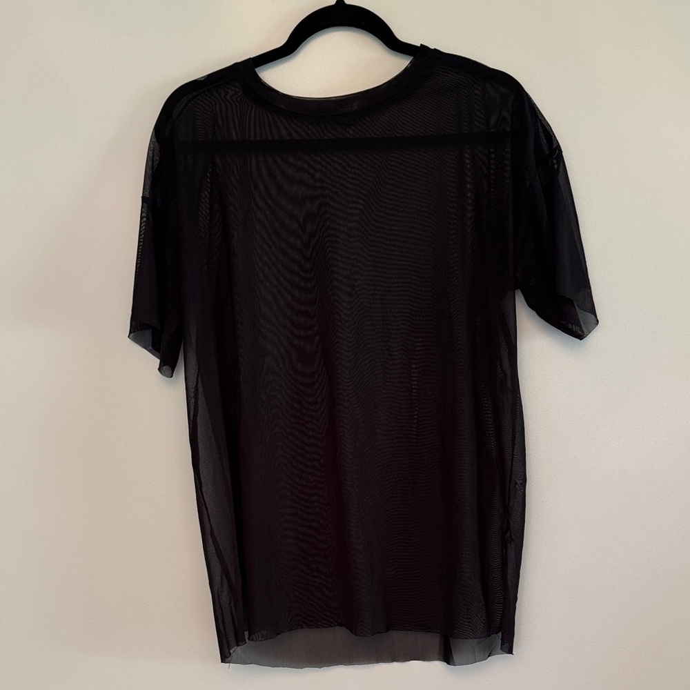 Black Mesh Shirt